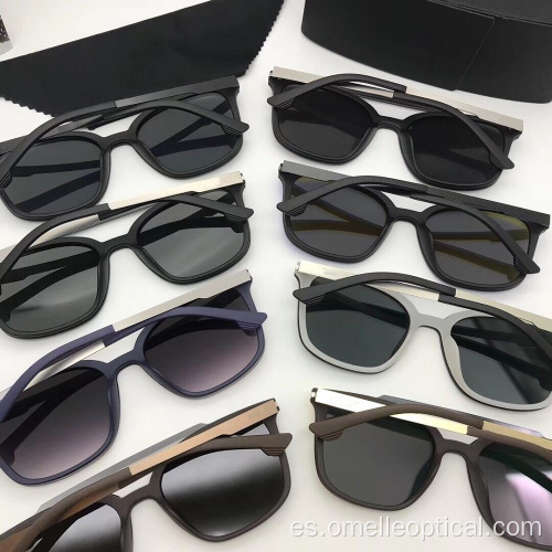 Accesorios de moda de gafas de sol clásicas polarizadas coloridas